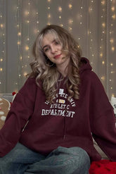 Lässiger Hoodie im Maillard-Ton-Weihnachts-Look