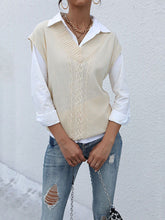 Strickweste in Unifarben