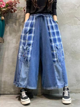 Bequeme Denim-Hose mit mittelhohem Bund