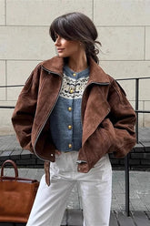 Elegante kurze Melanoidjacke