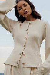 Elegante, vielseitige, locker sitzende Strickjacke