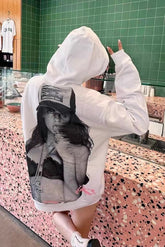 Lässiger Hoodie mit 3D-Charakterprint