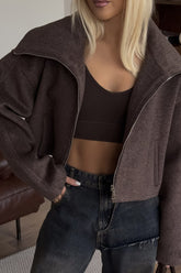 Lässige Jacke mit Kragen