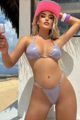 Chic Glitter Two Piece Bikini Set