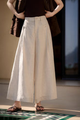 Breezy Linen Relaxed Wide Leg Pants