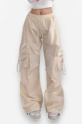 Hip-Hop-Hosen mit weitem Bein und Taschen