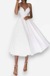 Trägerkleid in Midi-Länge