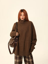 Rollkragenpullover im Boyfriend-Stil