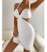 Sommerkleid mit lockerem Ausschnitt, sexy, rückenfrei