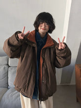Wendbare braune Baumwolljacke