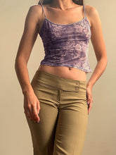 Ärmelloses, bedrucktes, rückenfreies, sexy Slim-Top mit Trägern