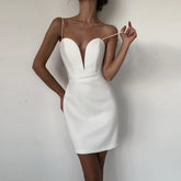 Trägerloses, rückenfreies Mini-Bandagenkleid PH0511