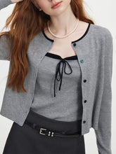 Zweiteiliges Strick-Camisole mit Schleife