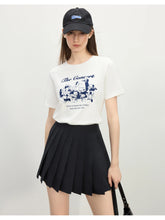 Minimalistisches, locker sitzendes T-Shirt aus reiner Baumwolle