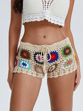 Strand-Lounge-Shorts mit Hohl-Aus-Design