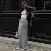 Ledermantel mit Schnürung und Flechtmuster