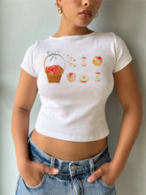 Slim-Fit-T-Shirt mit Fruchtprint