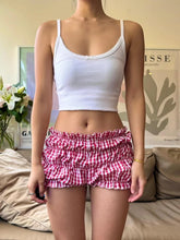 Gestreifte Patchwork-Urlaubsshorts