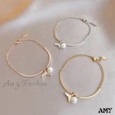 Amy Fashion - New Arrival Fish Tail Elegant Pearl Bracelet