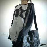 Amy Fashion - Star Print Oversized T-Shirts