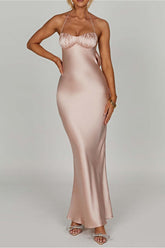 Neckholder-Rückenfreies, figurbetontes, sexy Partykleid