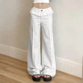 Faltenhose, gerader Schnitt, locker geschnitten