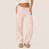 Gestreifte Pyjamahose mit Kordelzug