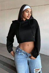 Trendiger Cropped-Hoodie