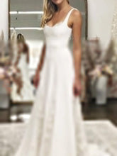 Ärmelloses, bodenlanges Brautkleid