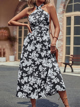 Neckholderkleid mit Print