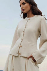 Elegante, vielseitige, locker sitzende Strickjacke