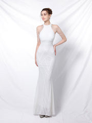 Elegantes langes Meerjungfrauen-Abendkleid 