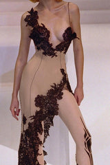 Sexy rückenfreies Mini-Partykleid mit tiefem V-Ausschnitt