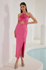 Callie Peony Rüschenkleid - Rosa
