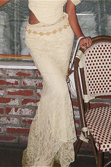 Low Rise Ruched Mermaid Skirt