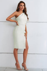 Addison One Shoulder Asymmetrisches Kleid