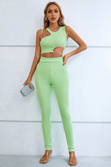Petra Asymmetrische Mode Bandagenhosen-Sets