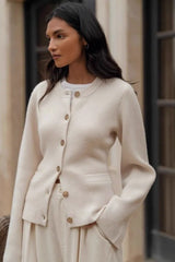 Elegante, vielseitige, locker sitzende Strickjacke