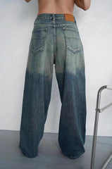 Trendige Jeans mit Ombré-Effekt und niedrigem Bund