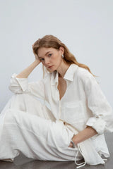Pure Linen UV Protection Blouse
