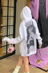 Lässiger Hoodie mit 3D-Charakterprint