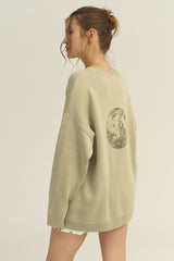 Schmal geschnittener, vielseitiger Strickpullover mit grafischem Buchstabenprint