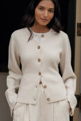 Elegante, vielseitige, locker sitzende Strickjacke