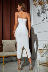 Lupita Maxi-Bandagenkleid mit Verzierungen und Trägern