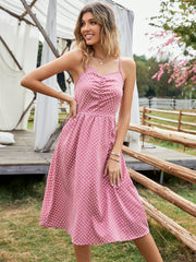 Lässiges Neckholderkleid mit Blumenmuster 