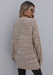 Einfarbiger Strickcardigan 
