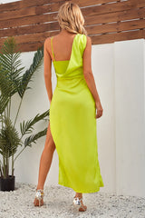 Naxos Asymmetrisches Bandagenkleid mit hohem Schlitz