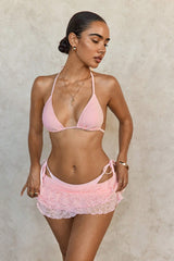 Striped Tie Sexy Three Piece Swim Set