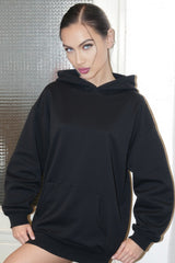 Langarm-Hoodie mit transparentem Mesh-Einsatz