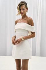 Sexy rückenfreies, schulterfreies, figurbetontes Partykleid